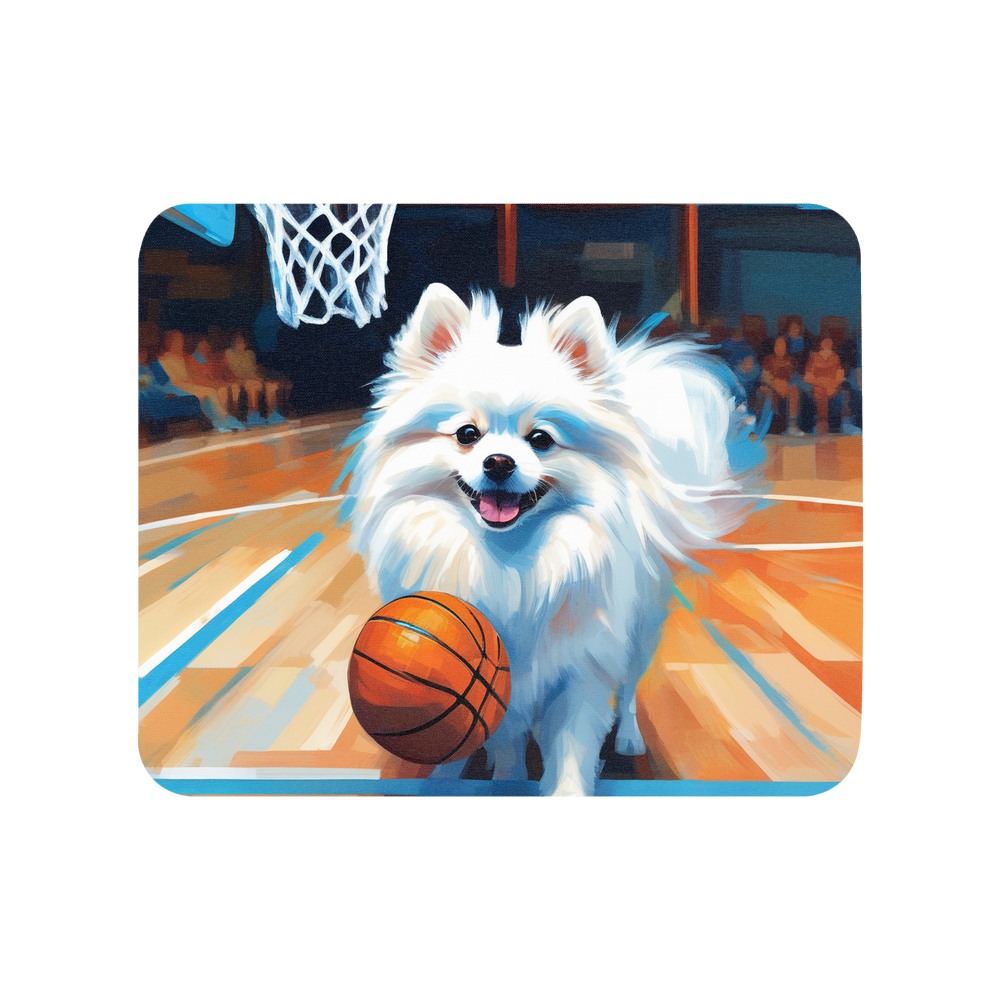 PugMug Custom White Pomeranian Mouse Pad