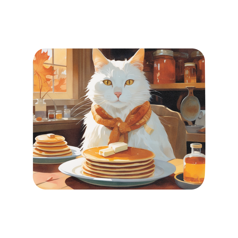 PugMug Custom White Companion Cat Mouse Pad