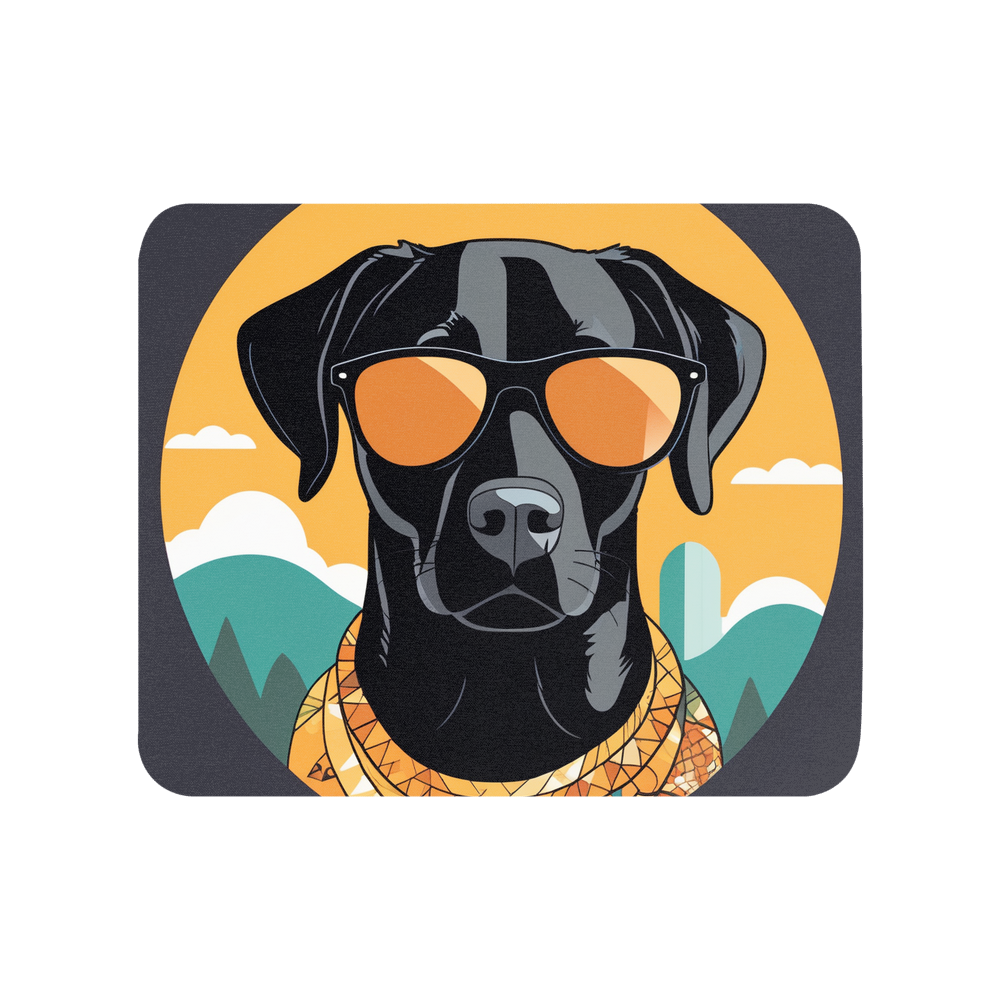 PugMug Custom Black Labrador Retriever Mouse Pad