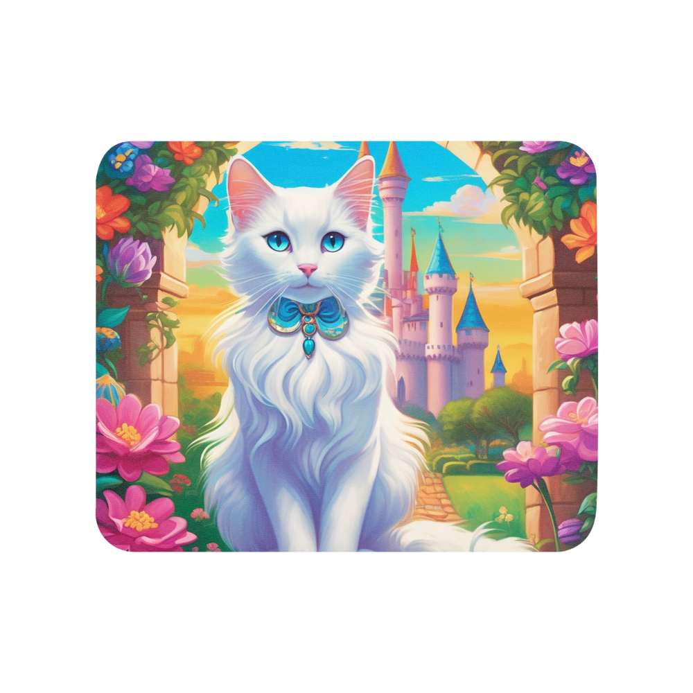 PugMug Custom White Companion Cat Mouse Pad