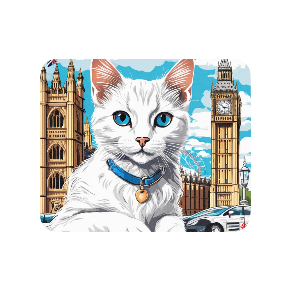 PugMug Custom White Companion Cat Mouse Pad