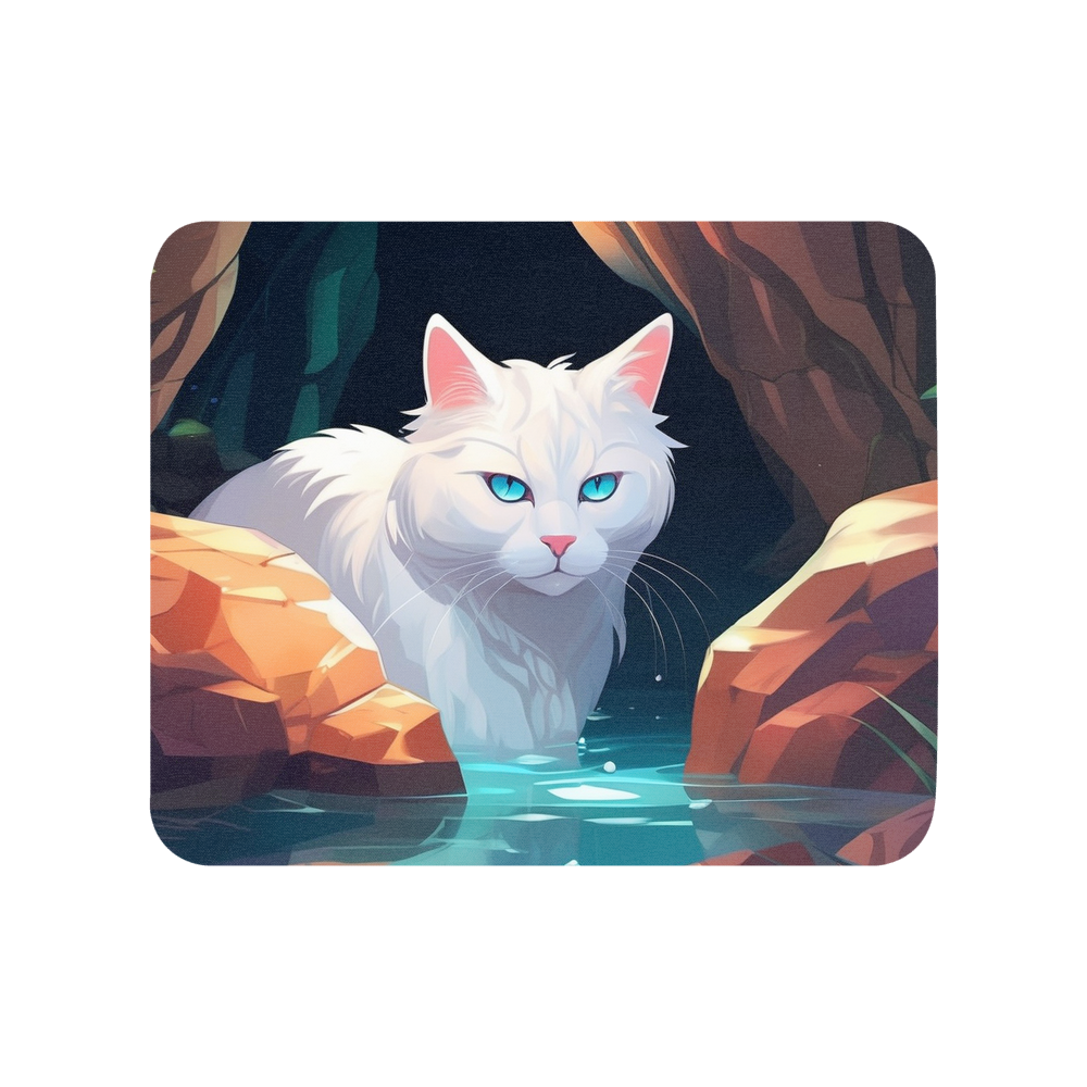 PugMug Custom White Companion Cat Mouse Pad