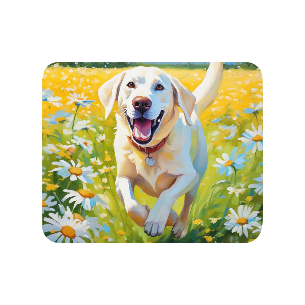 PugMug Custom White Labrador Retriever Mouse Pad
