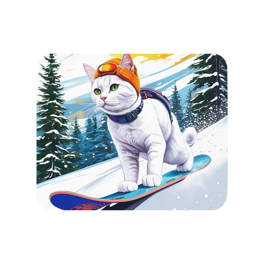 PugMug Custom White Companion Cat Mouse Pad