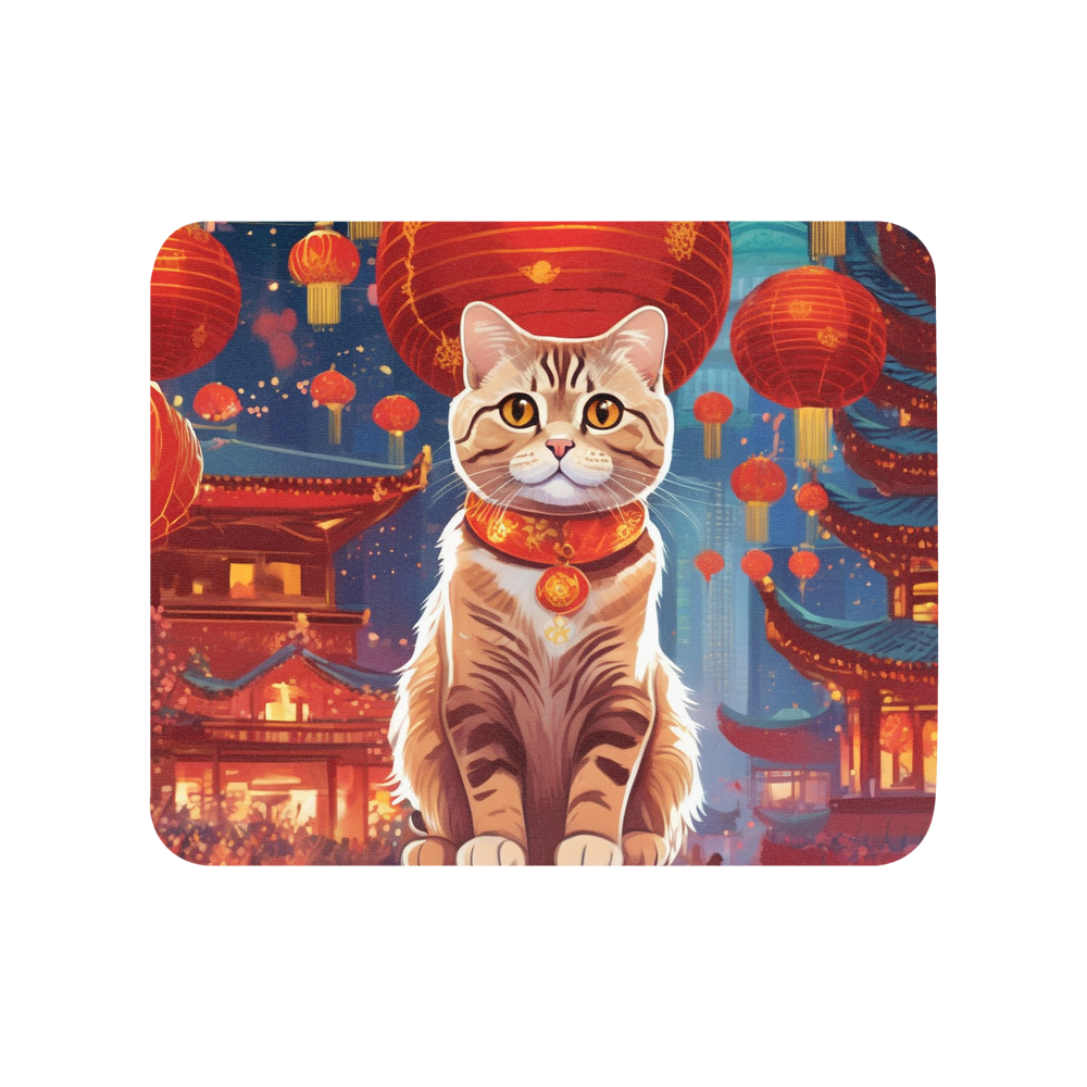 PugMug Custom Tabby Scottish Fold Cat Mouse Pad