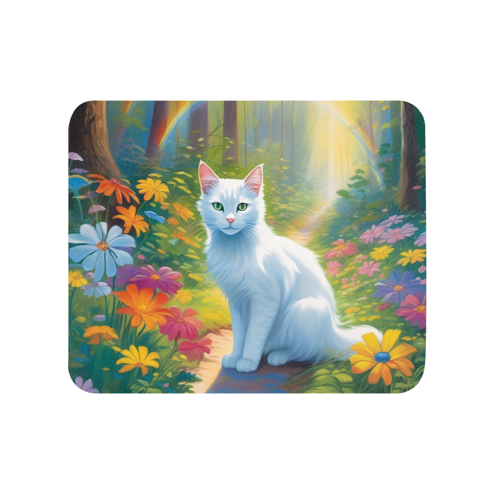 PugMug Custom White Companion Cat Mouse Pad