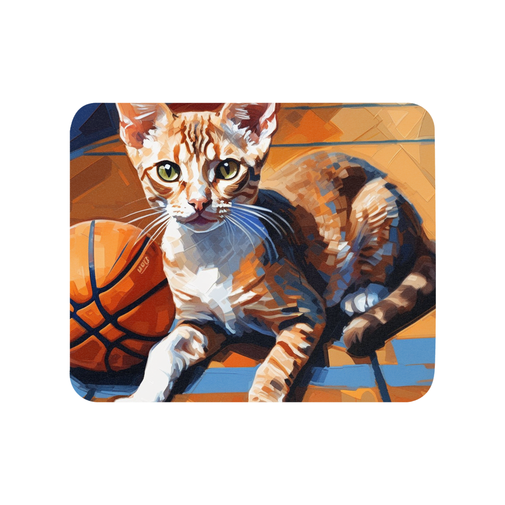 PugMug Custom Tabby Devon Rex Cat Mouse Pad