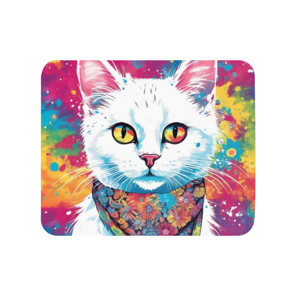 PugMug Custom White Companion Cat Mouse Pad