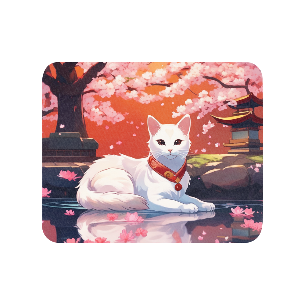 PugMug Custom White Companion Cat Mouse Pad