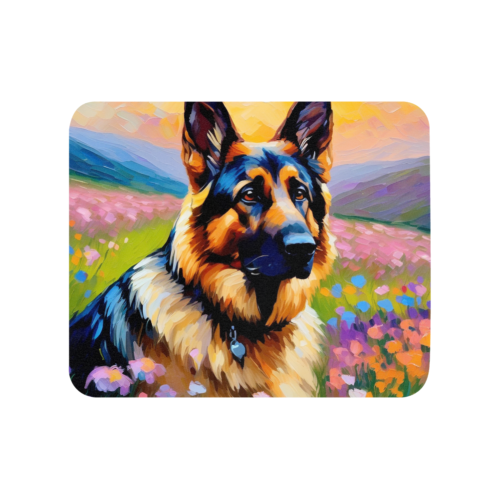 PugMug Custom German Shepherd Dog Mouse Pad