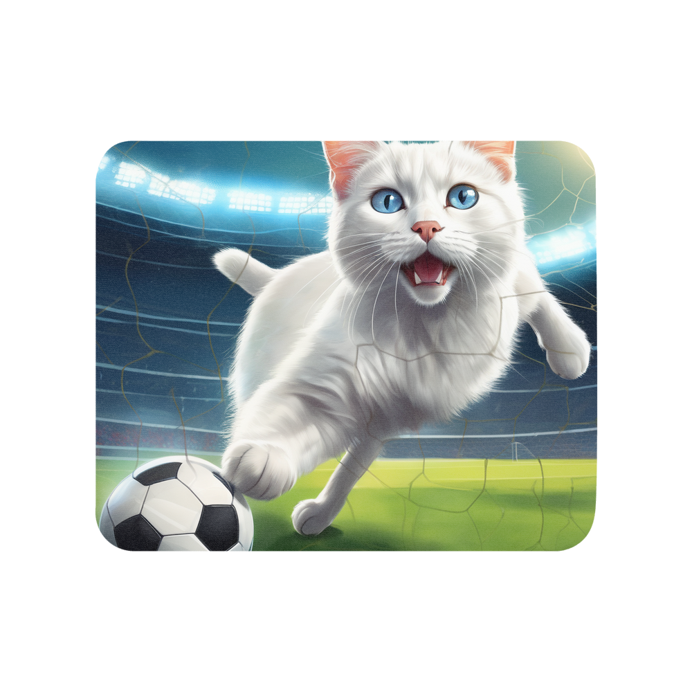 PugMug Custom White Companion Cat Mouse Pad