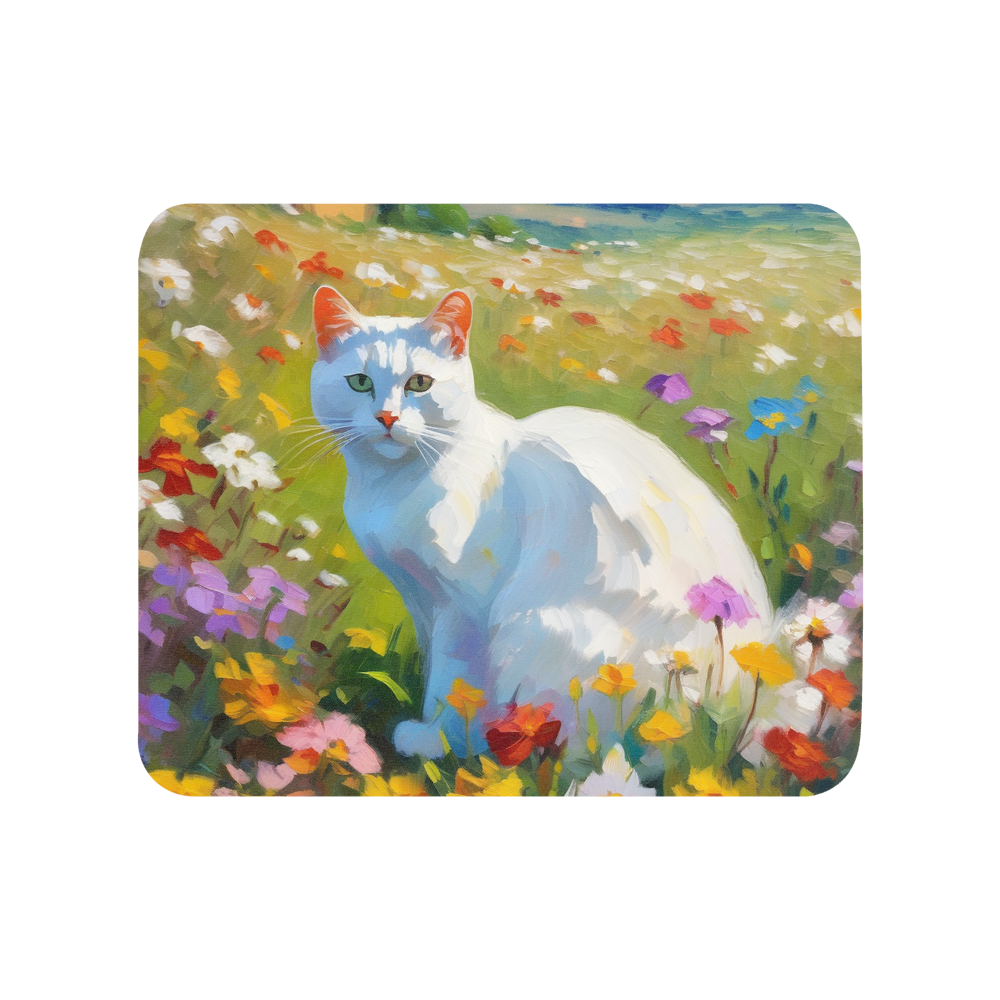 PugMug Custom White Exotic Cat Mouse Pad