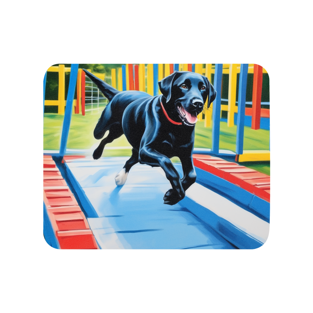 PugMug Custom Black Labrador Retriever Mouse Pad