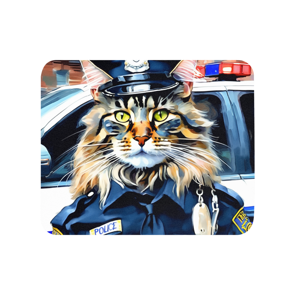 PugMug Custom Tabby Maine Coon Cat Mouse Pad
