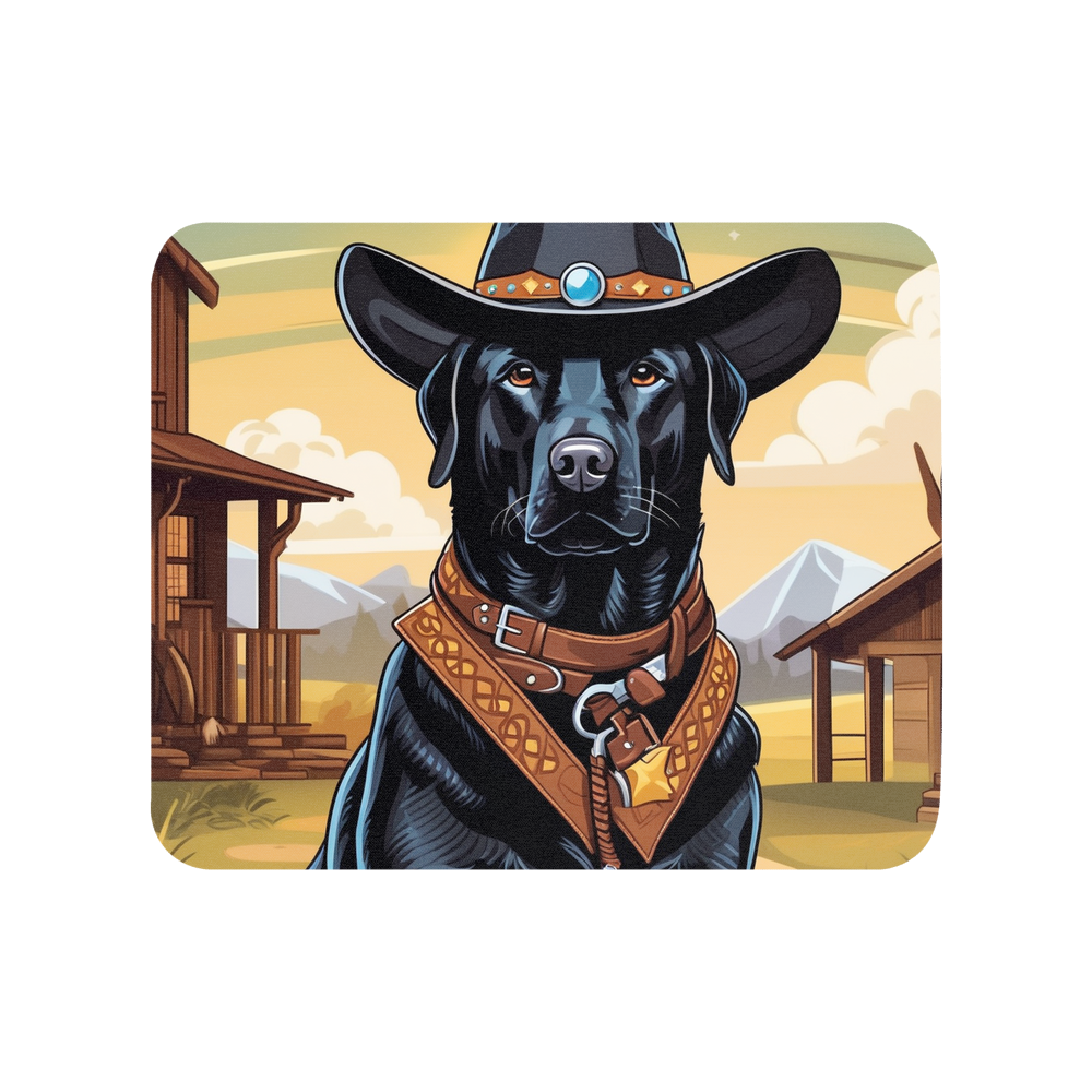 PugMug Custom Black Labrador Retriever Mouse Pad