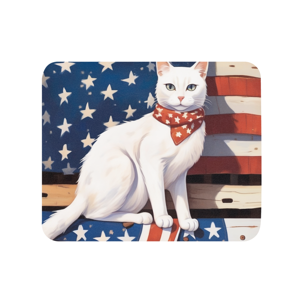 PugMug Custom White Companion Cat Mouse Pad