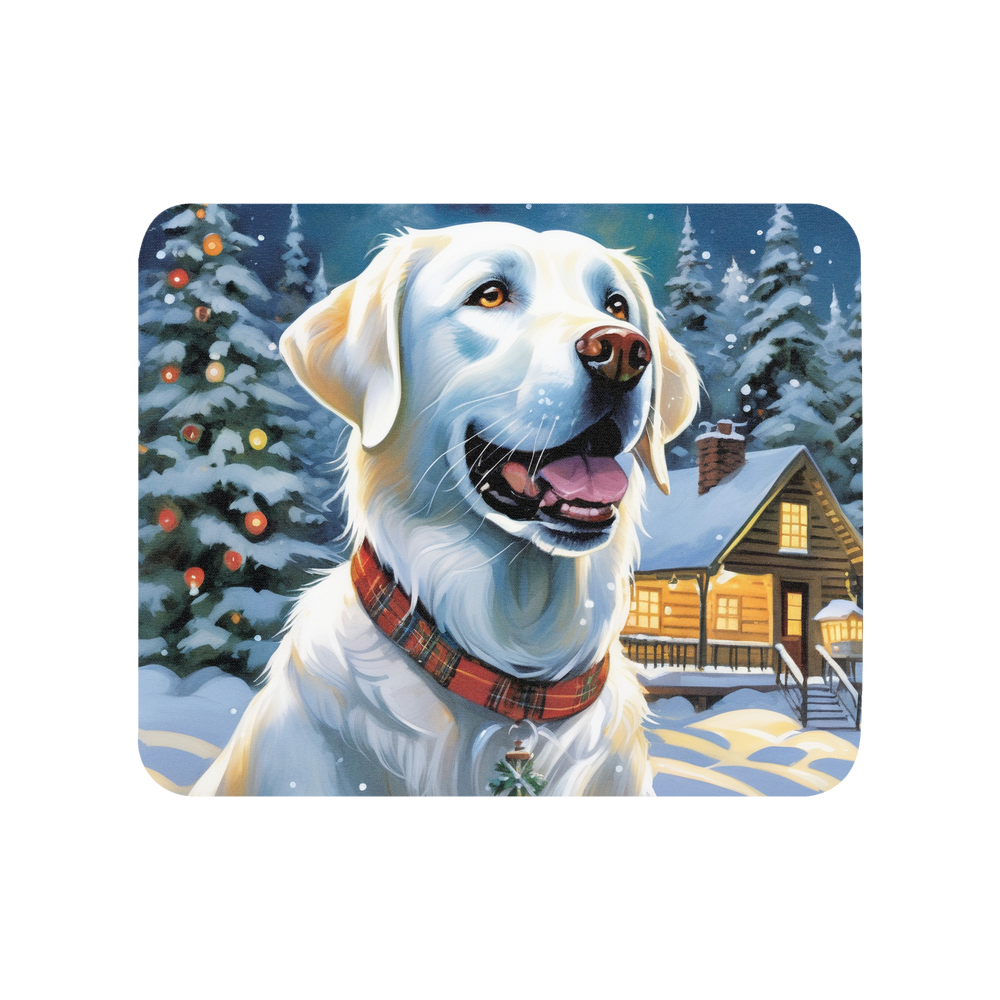 PugMug Custom White Labrador Retriever Mouse Pad