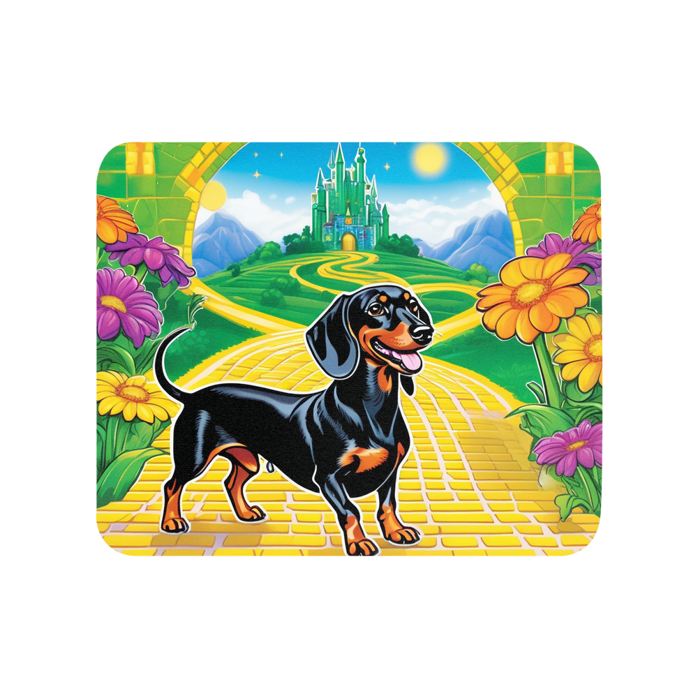 PugMug Custom Black Dachshund Mouse Pad