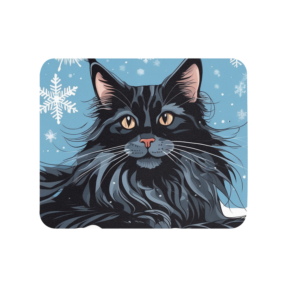 PugMug Custom Black Maine Coon Cat Mouse Pad