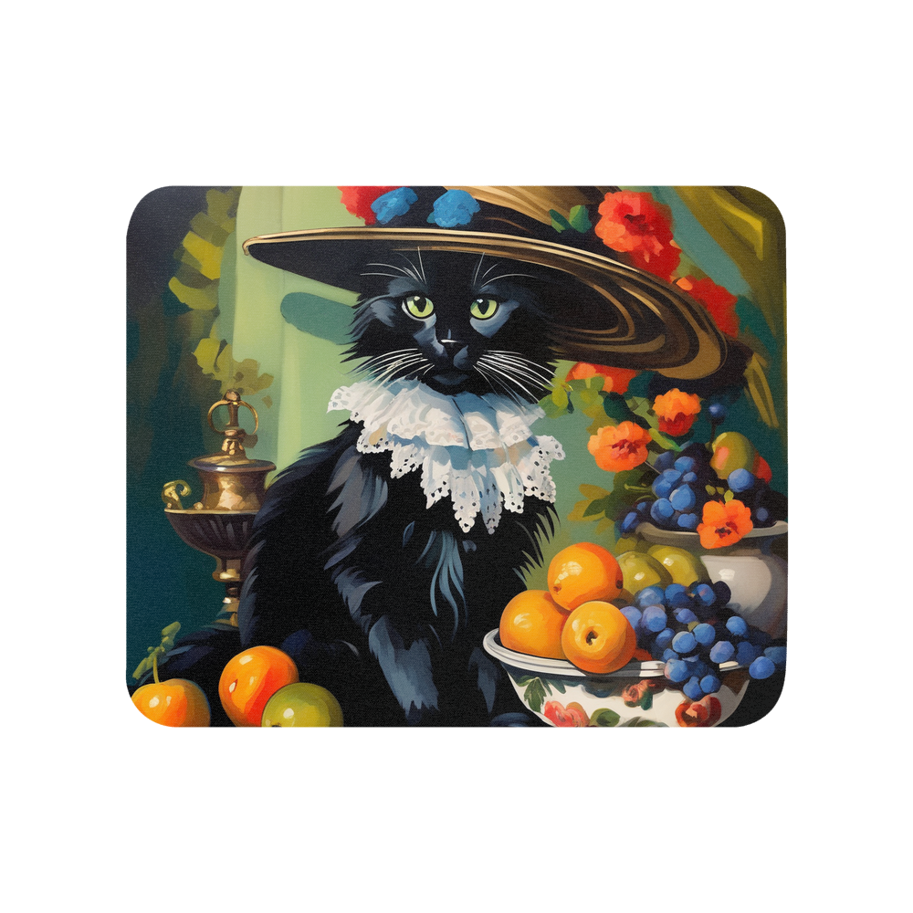 PugMug Custom Black Ragdoll Cat Mouse Pad