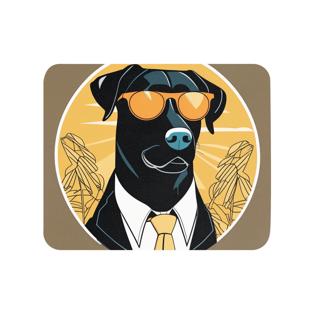 PugMug Custom Black Labrador Retriever Mouse Pad