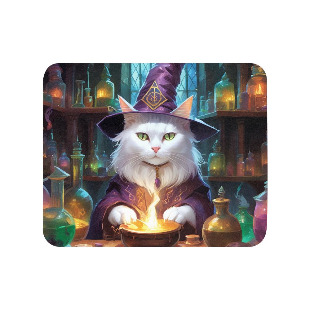 PugMug Custom White Companion Cat Mouse Pad