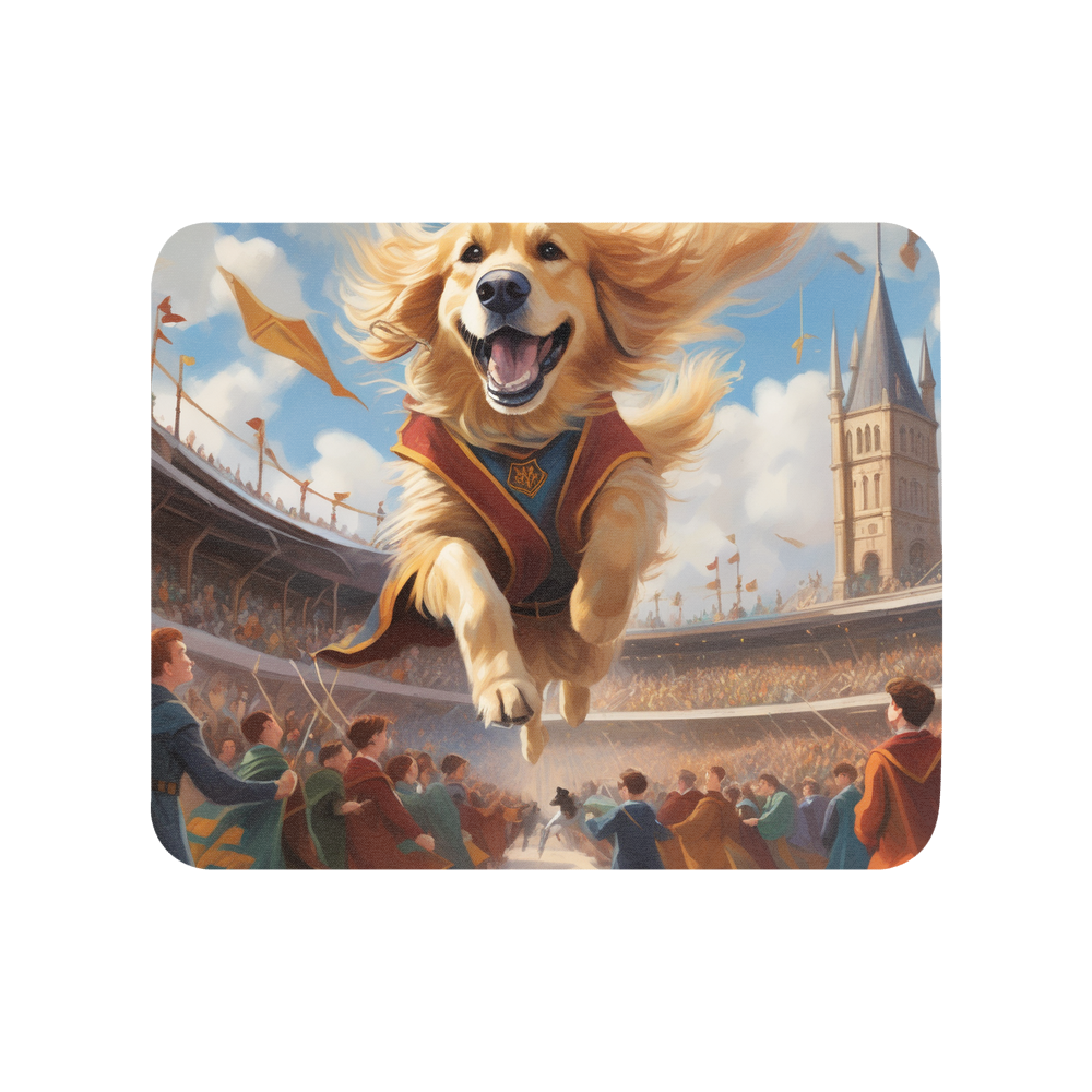 PugMug Custom Golden Retriever Mouse Pad