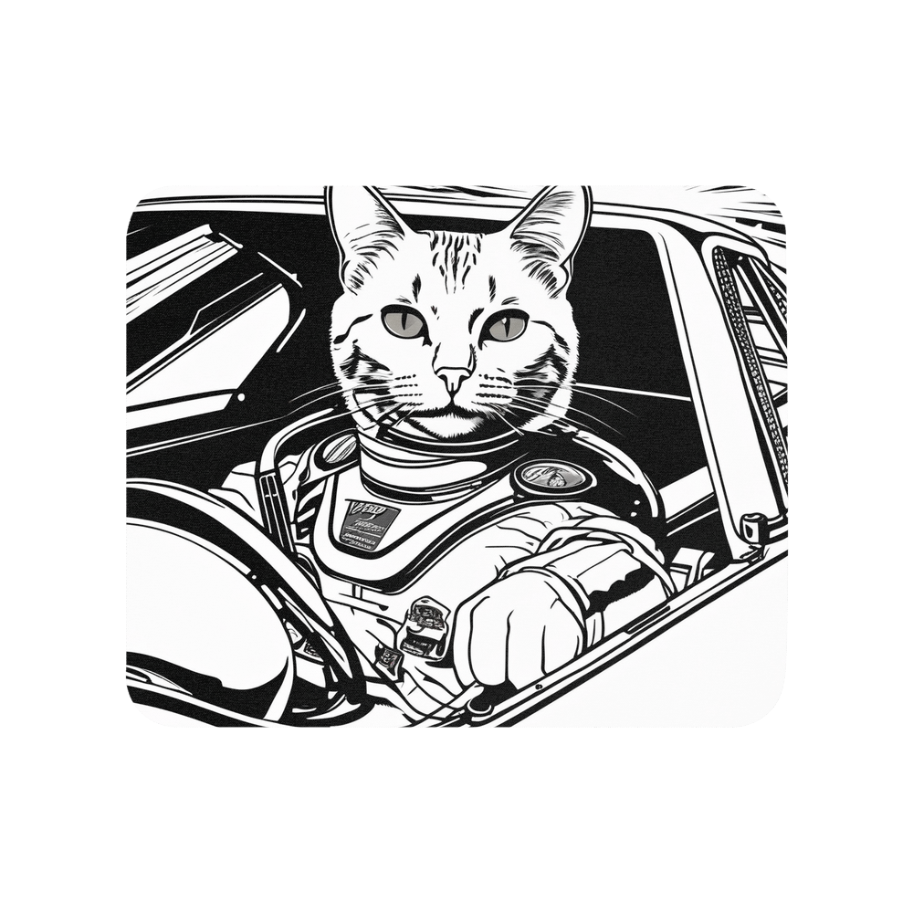 PugMug Custom White Companion Cat Mouse Pad