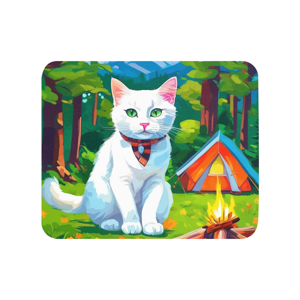 PugMug Custom White Companion Cat Mouse Pad