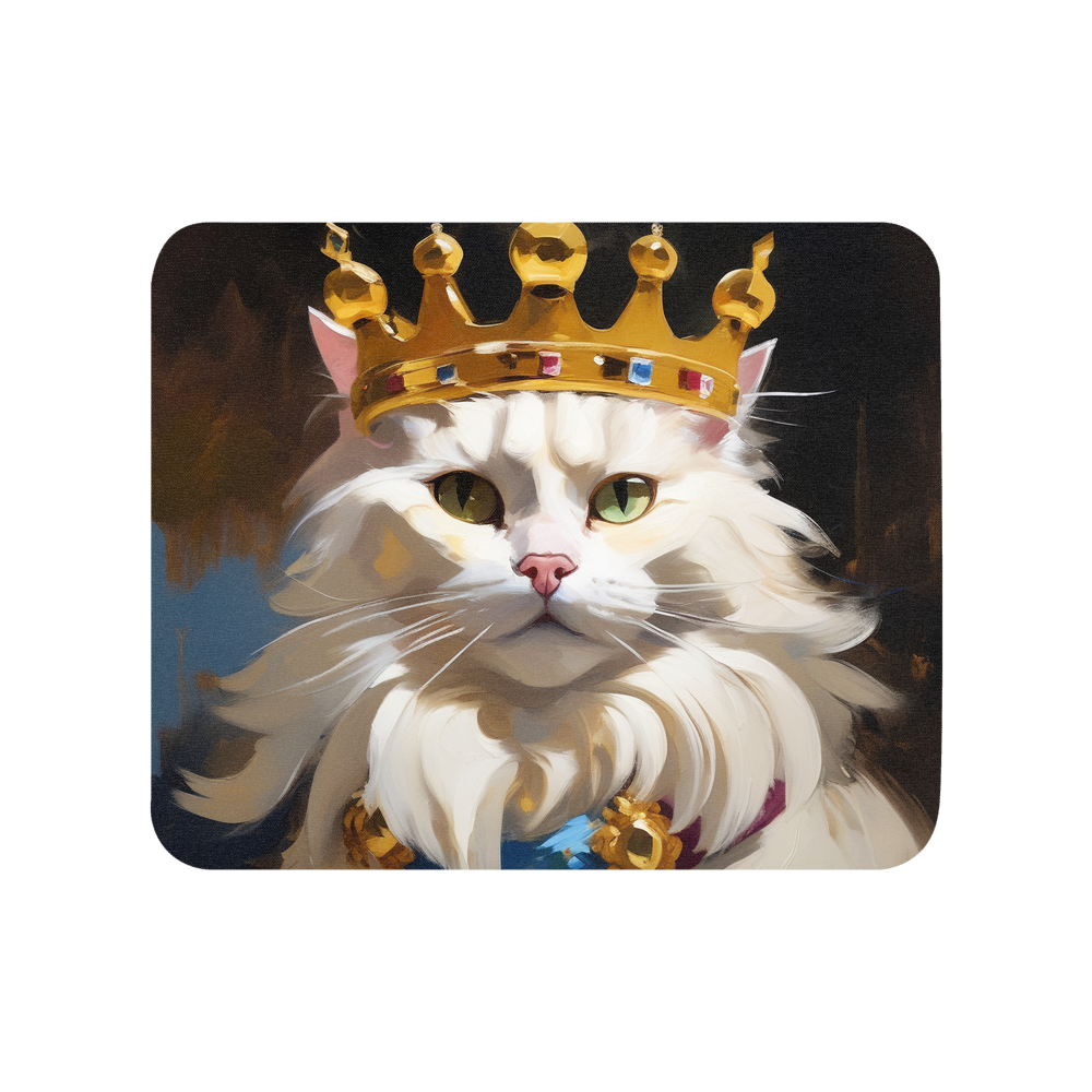 PugMug Custom White Companion Cat Mouse Pad