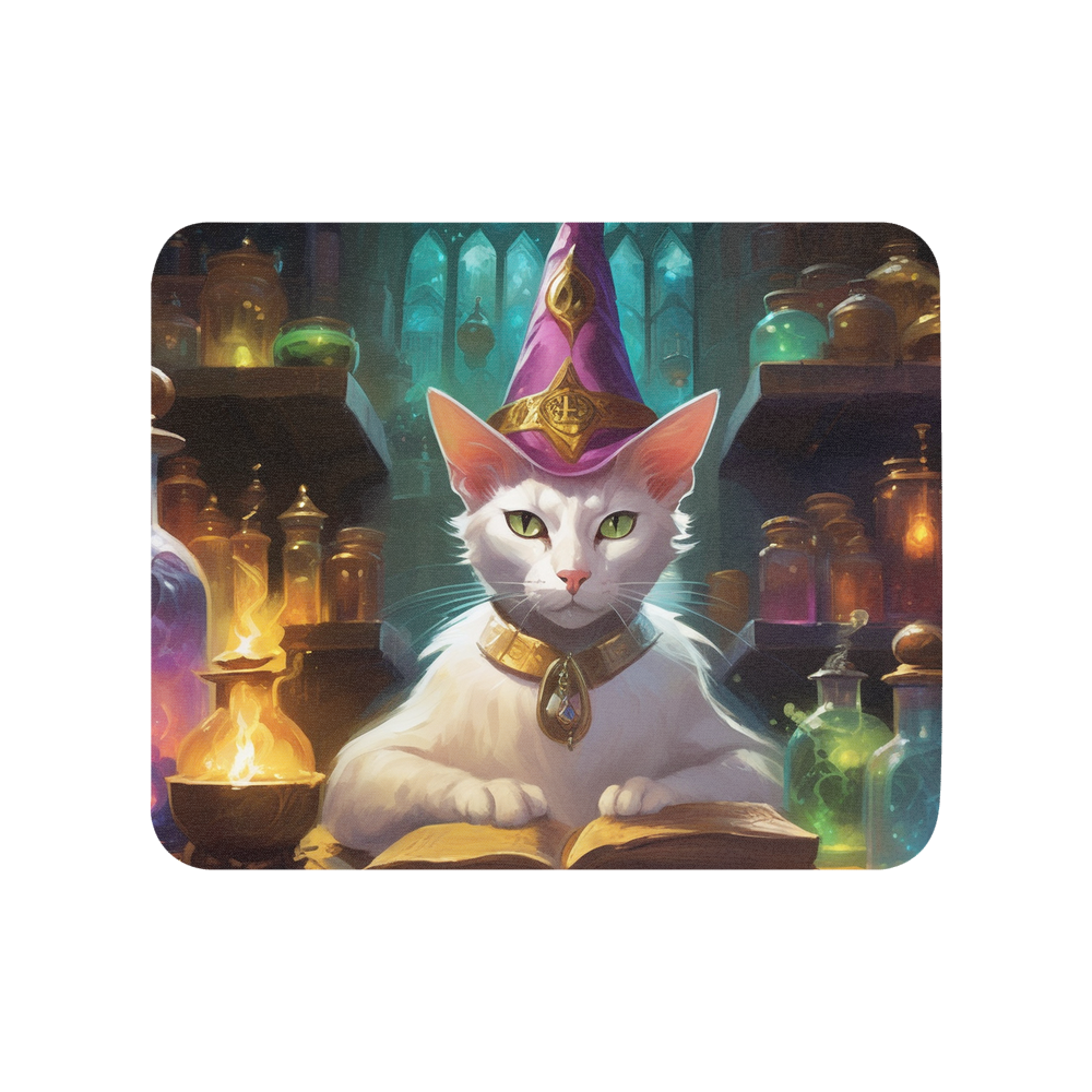 PugMug Custom White Abyssinian Cat Mouse Pad