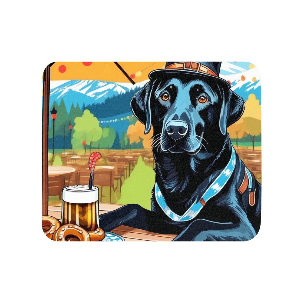 PugMug Custom Black Labrador Retriever Mouse Pad