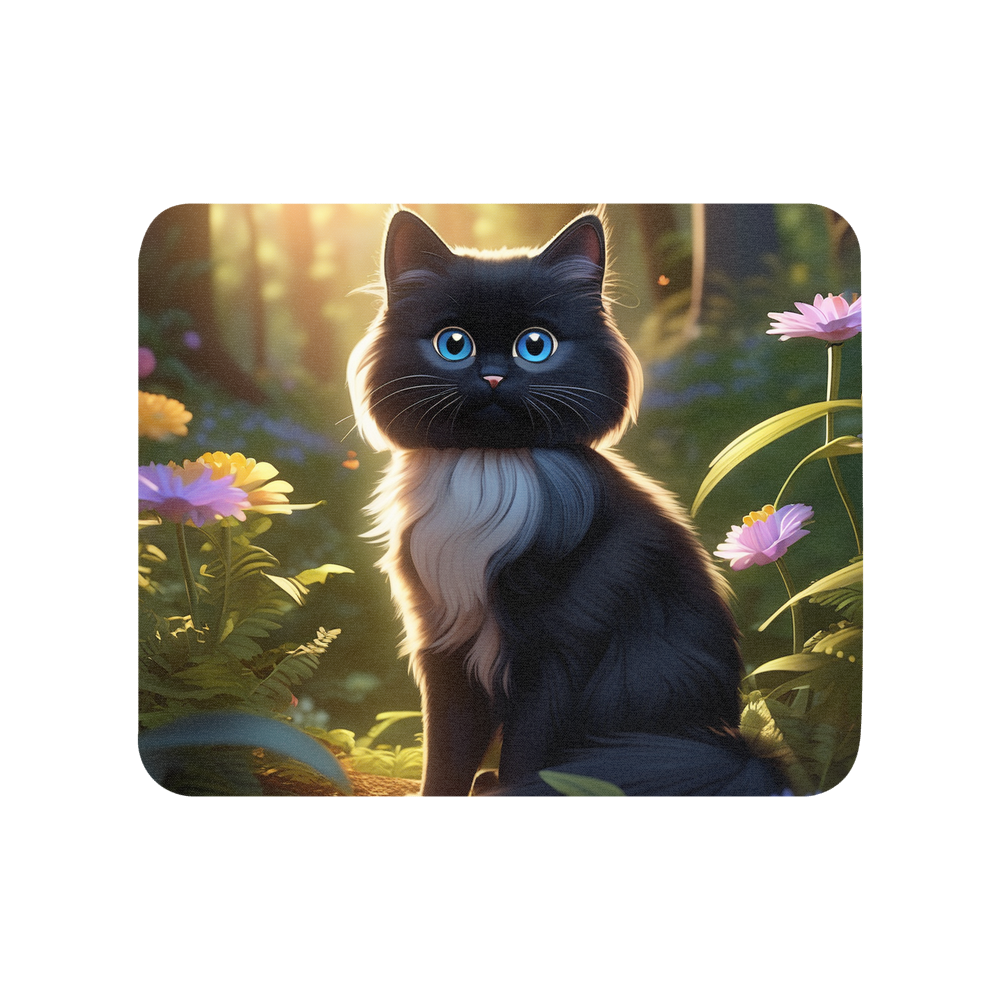 PugMug Custom Black Ragdoll Cat Mouse Pad