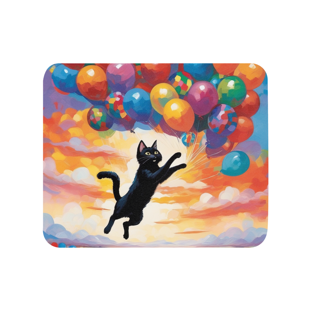 PugMug Custom Black Companion Cat Mouse Pad