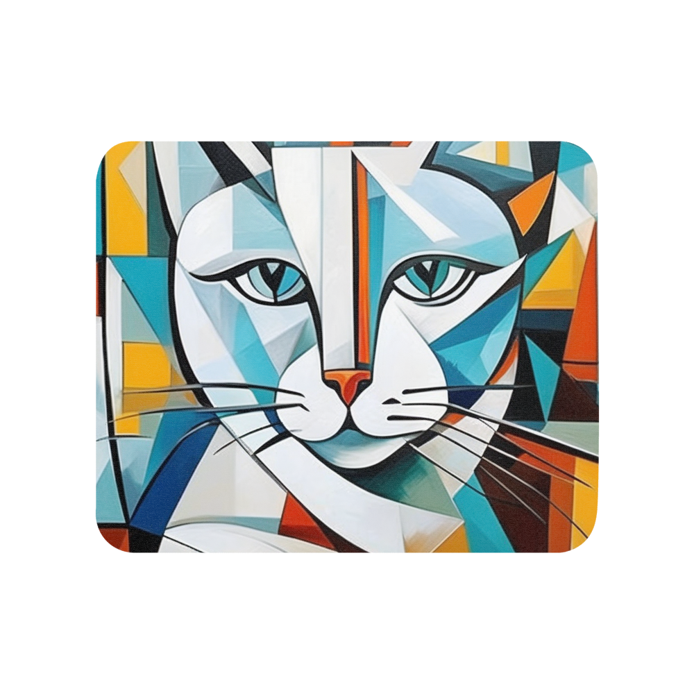 PugMug Custom White Companion Cat Mouse Pad