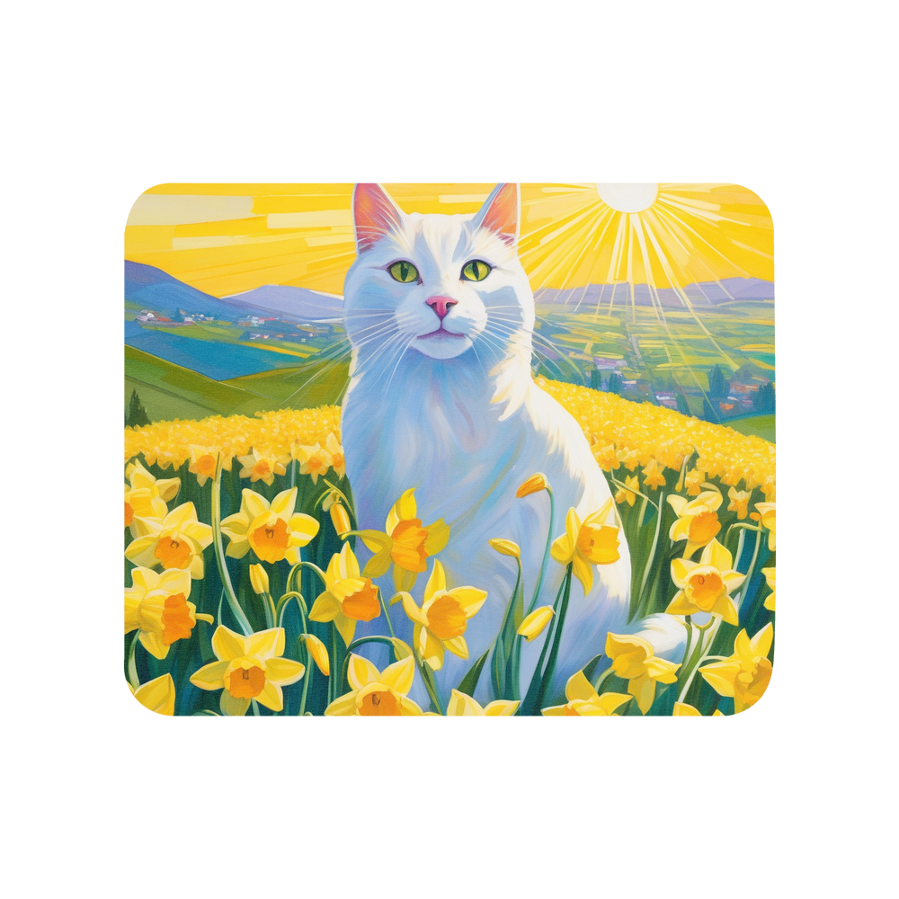 PugMug Custom White Companion Cat Mouse Pad