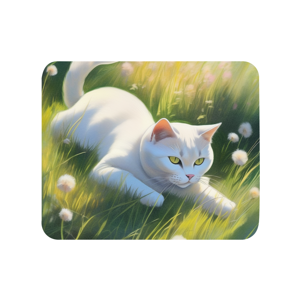 PugMug Custom White British Shorthair Cat Mouse Pad
