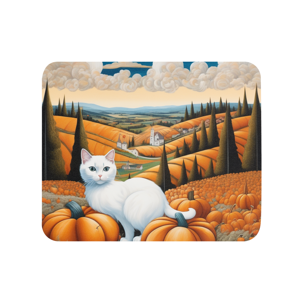 PugMug Custom White Companion Cat Mouse Pad