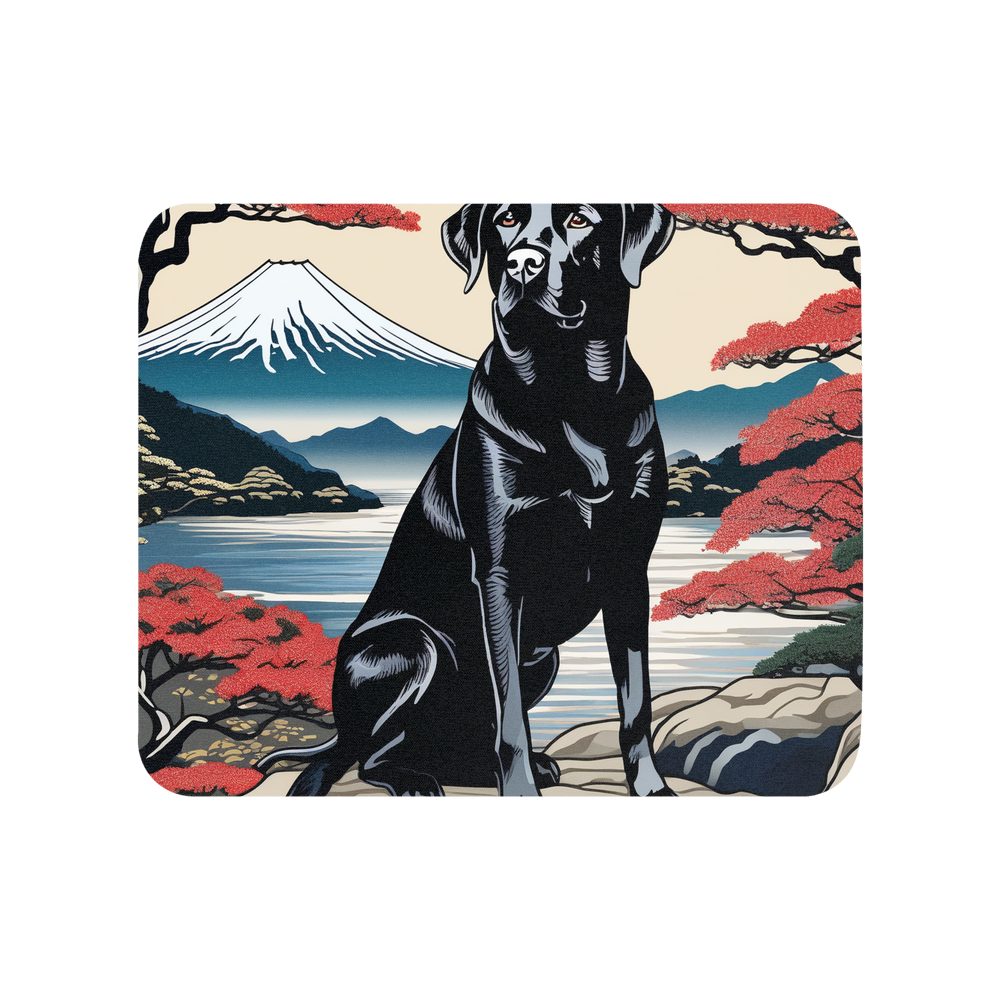 PugMug Custom Black Labrador Retriever Mouse Pad