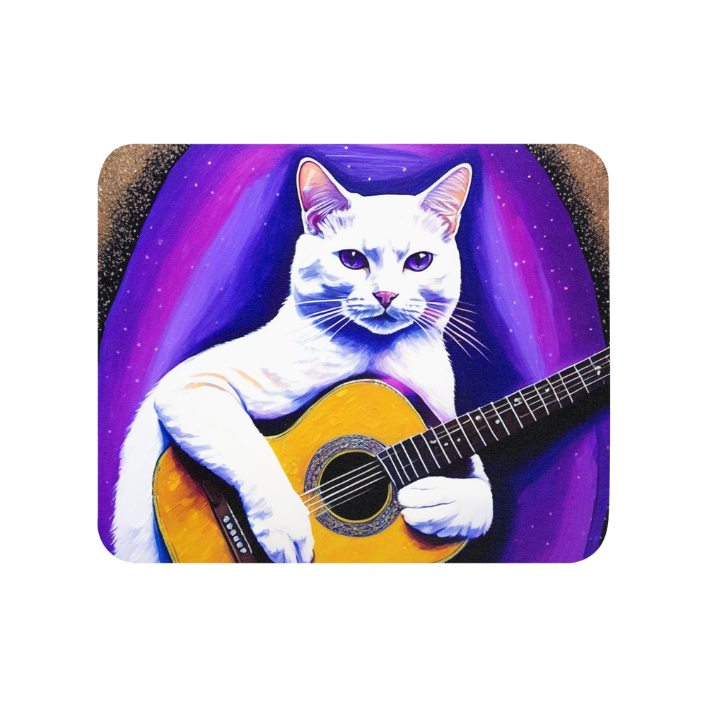 PugMug Custom White Companion Cat Mouse Pad