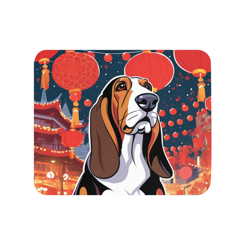 PugMug Custom Basset Hound Mouse Pad