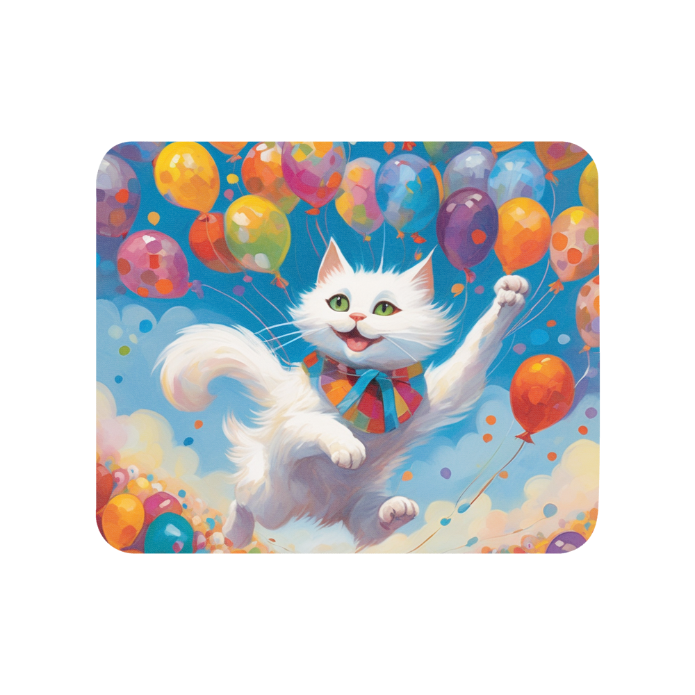 PugMug Custom White Companion Cat Mouse Pad