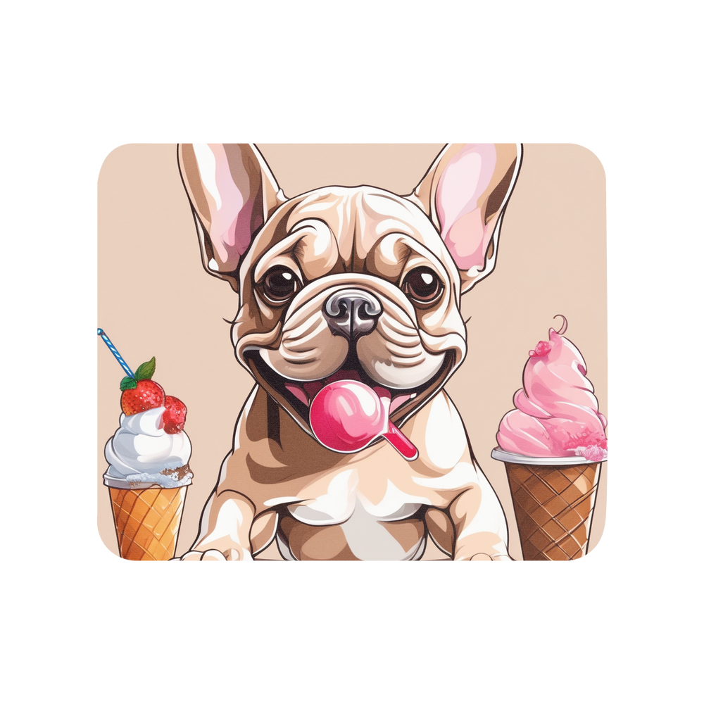 PugMug Custom Tan French Bulldog Mouse Pad