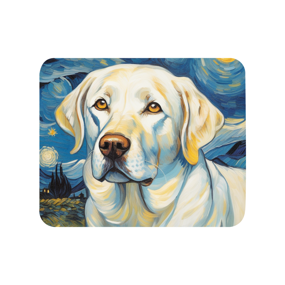 PugMug Custom White Labrador Retriever Mouse Pad