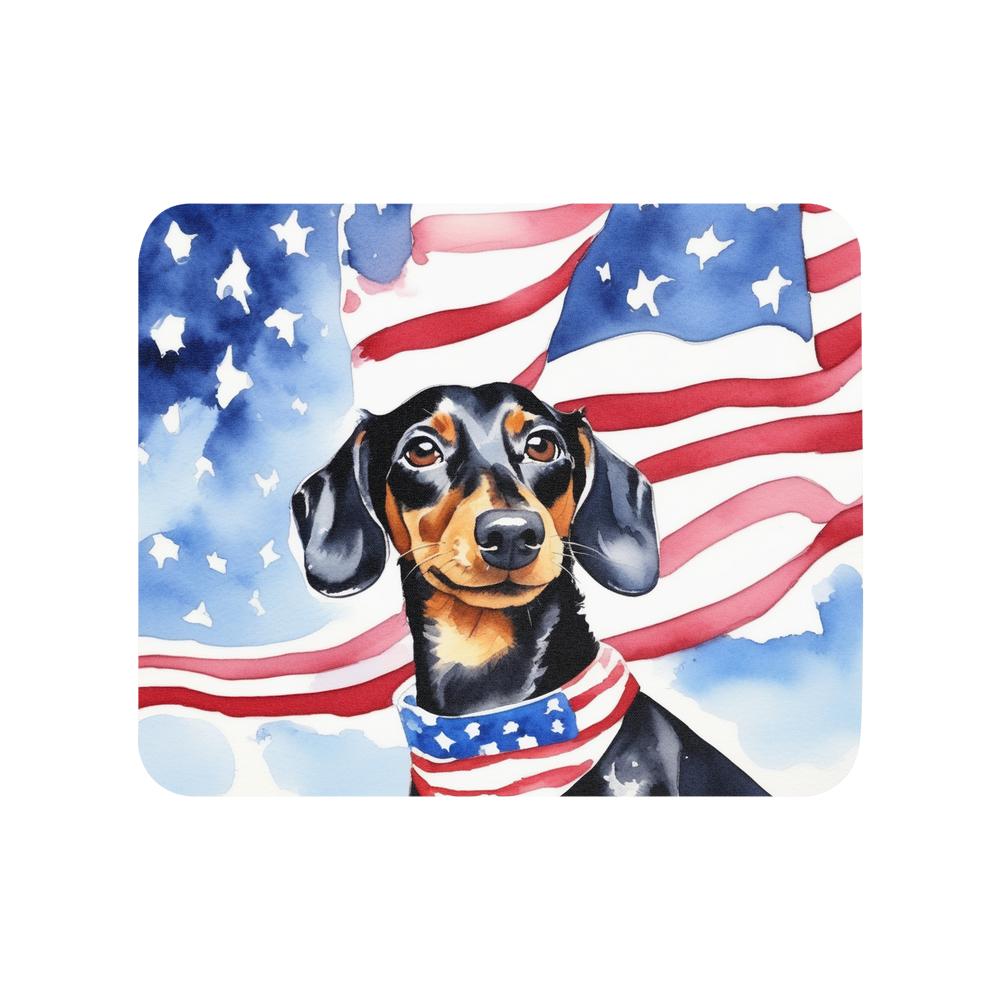 PugMug Custom Black Dachshund Mouse Pad