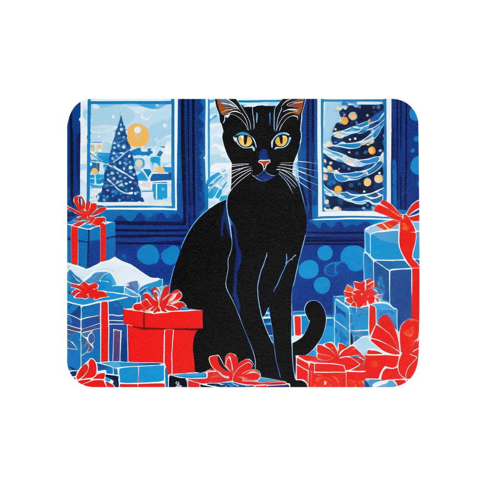PugMug Custom Black Abyssinian Cat Mouse Pad