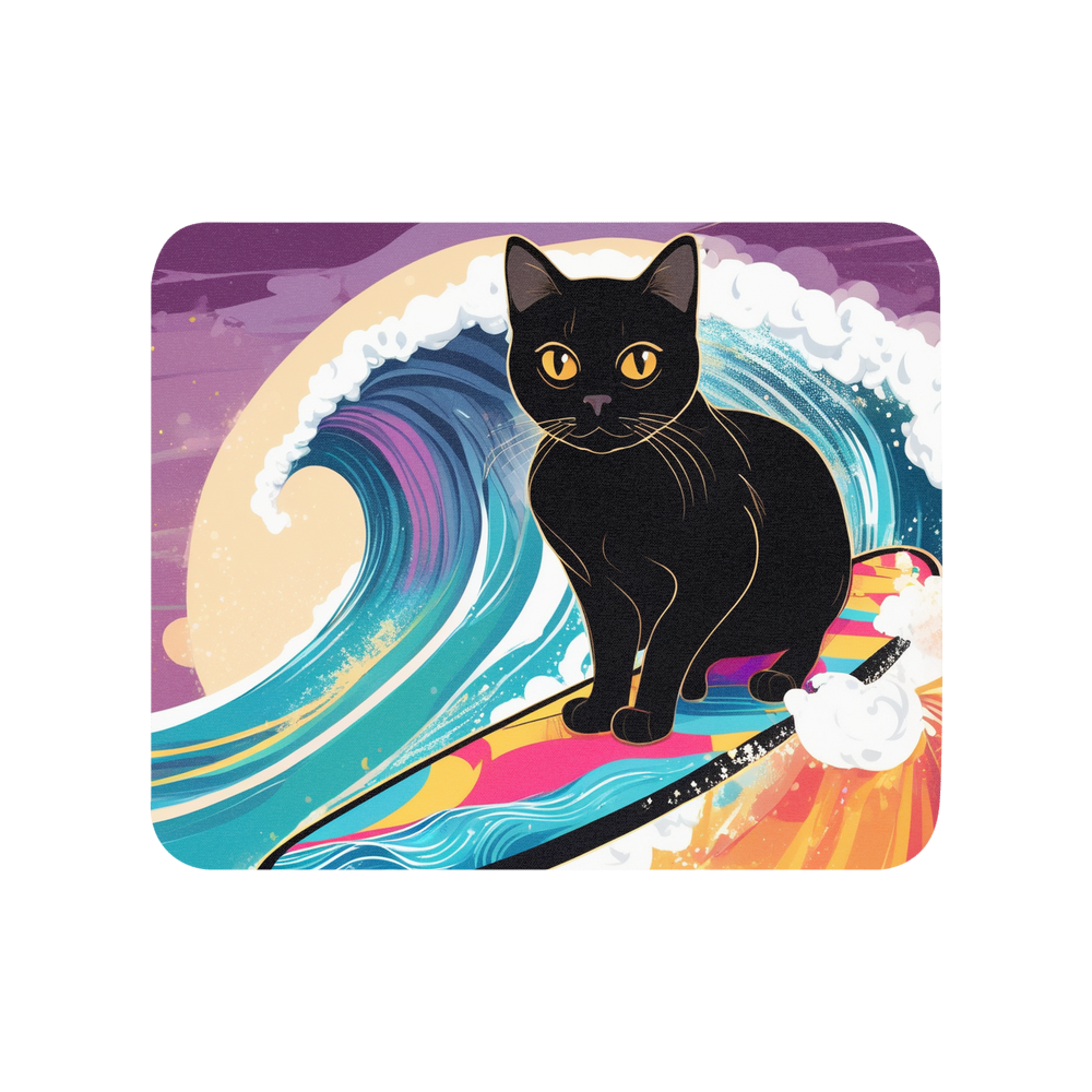 PugMug Custom Black British Shorthair Cat Mouse Pad