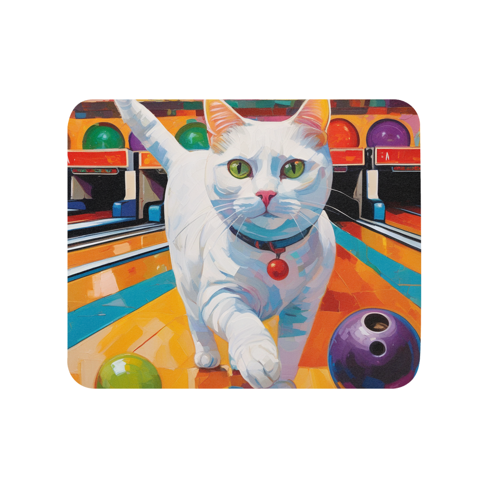 PugMug Custom White Companion Cat Mouse Pad