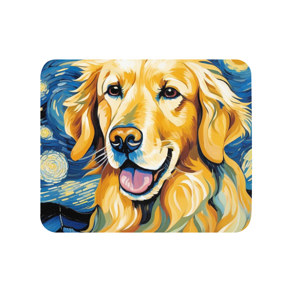 PugMug Custom Golden Retriever Mouse Pad