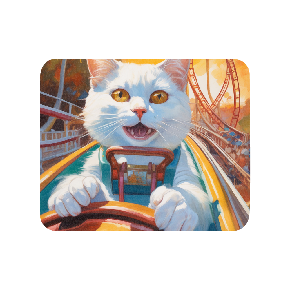 PugMug Custom White Companion Cat Mouse Pad